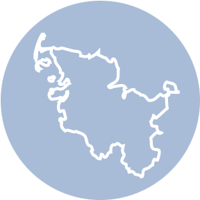Icon mit Umriss von Schleswig-Holstein – Kurse für Pflegekräfte aus der Region